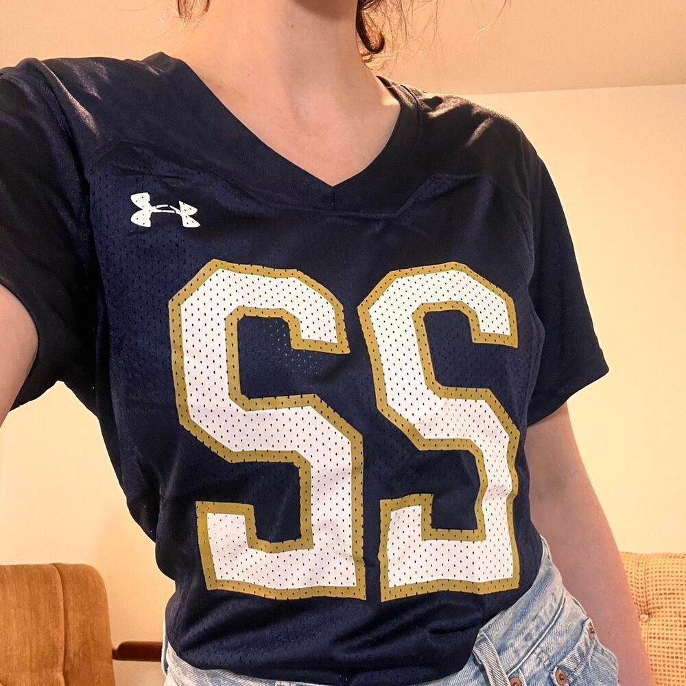 Notre Dame Fighting Irish Navy Blue Football Jersey number 22